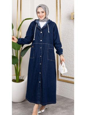 Düğmeli Kot Kap Düğmeli Kot Kap