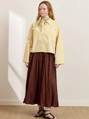 Acı Kahve Kraşlı Balon Etek