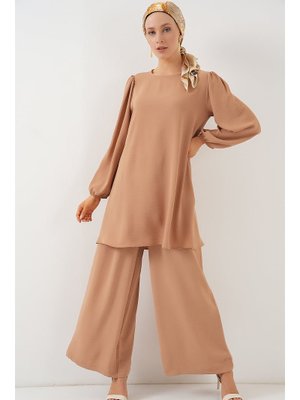 Vizon Ayrobin Tunik Pantolon Alt Üst Takım Vizon Ayrobin Tunik Pantolon Alt Üst Takım
