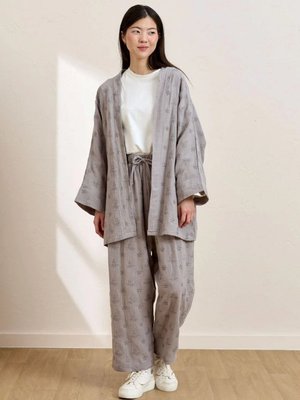 Gri Fistolu Müslin Boru Paça Pantolon