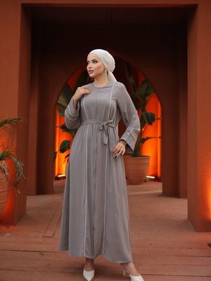 Vizon Ankanoor Kol Ağzı Ve Önü Çift Biyeli Ferace