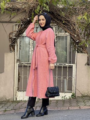 Somon Düğmeli Kaşe Kap