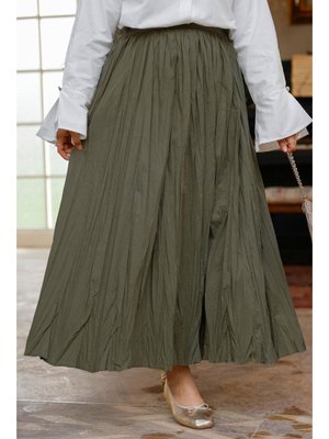 Açık Yeşil Kraşlı Bohem Etek