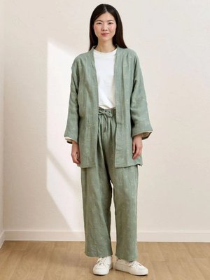 Çağla Fistolu Müslin Boru Paça Pantolon