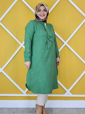 Benetton Estetik Kravat Yakalı Tunik Benetton Estetik Kravat Yakalı Tunik