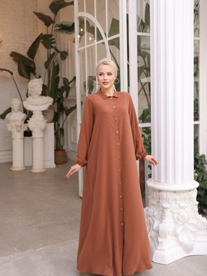 Taba Ankanoor Tam Boy Düğmeli Ferace