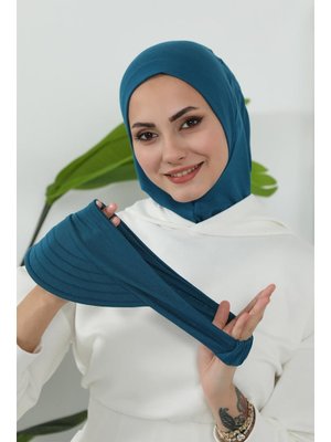 5p Petrol Türban Üzeri Siperlik Şapka,sp 5p Petrol Türban Üzeri Siperlik Şapka,sp