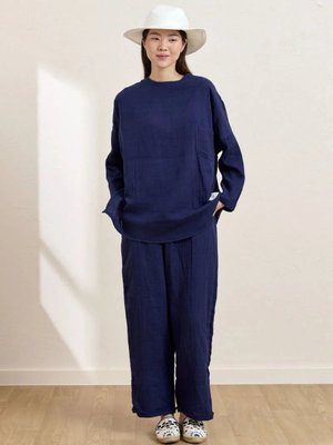 Lacivert Müslin Salaş Takım