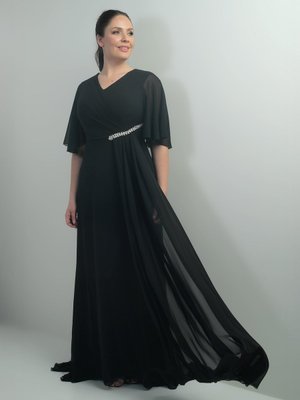 Siyah Büyük Beden Abiye Elbise