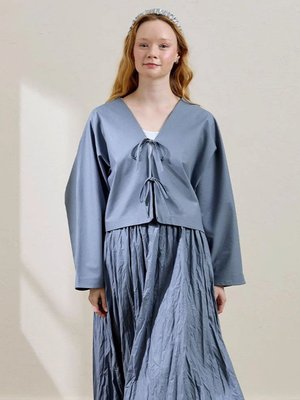 Fiyonklu Ceket Dark İndigo