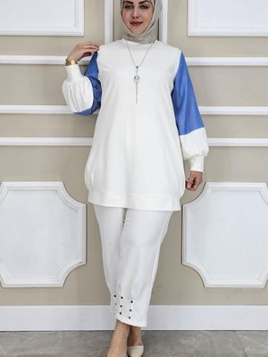 Ekru Kombinli Kolye Detaylı Ekru Kombinli Kolye Detaylı