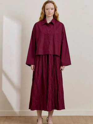 Mürdüm Kraşlı Balon Etek