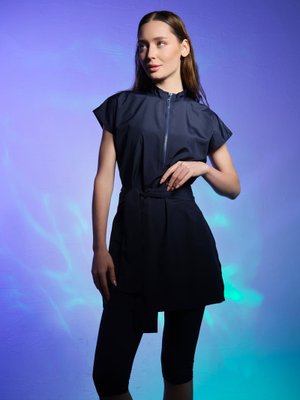 Spor Yarım Kol Yarı Kapalı Mayo