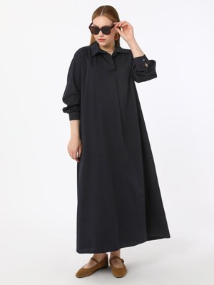 Lacivert Büyük Beden Elbise Lacivert Büyük Beden Elbise