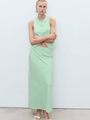 Pastel Yeşil Uzun Etek