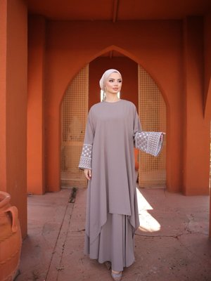 Vizon Ankanoor Nakışlı Etekli Takım