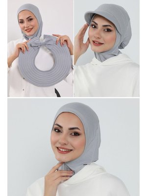 1p Gri 3'lü Tak Çık Bone,siperlik Ve Şapka Seti ,st 1p Gri 3'lü Tak Çık Bone,siperlik Ve Şapka Seti ,st