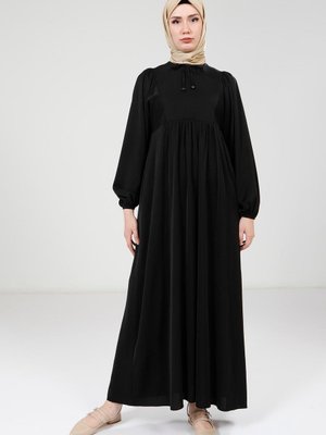 Siyah Robalı Elbise