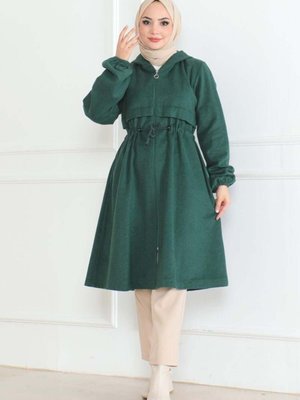 Yeşil Spor Kaşe Kaban