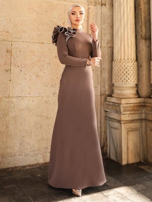 Vizon Gelincik Abiye Elbise