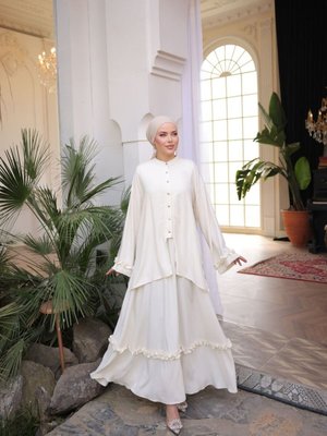 Ekru Ankanoor Belmando Kumaş Etekli Takım