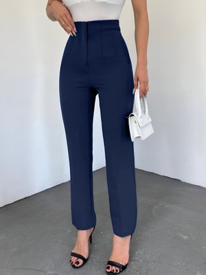 Laci Cep Detaylı Yüksek Bel Pantolon Laci Cep Detaylı Yüksek Bel Pantolon