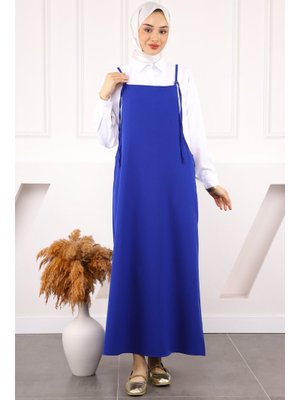 Saks Mavi İp Askılı Jile Saks Mavi İp Askılı Jile