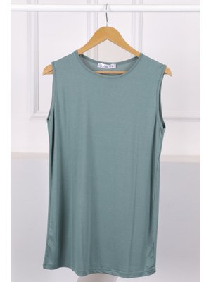 Mint Yeşili Sıfır Kol İçlik Tunik Mint Yeşili Sıfır Kol İçlik Tunik