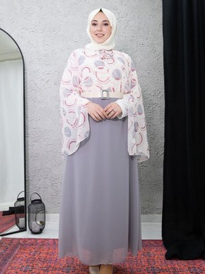 Beyaz Desenli Elbise Beyaz Desenli Elbise