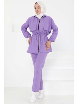 Lila Önden Bağlamalı İkili Takım