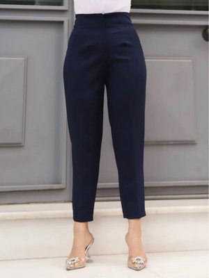 Lacivert Zra Model Pensli Yüksek Bel Pantolon Lacivert Zra Model Pensli Yüksek Bel Pantolon