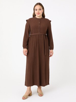 Kahverengi Elbise