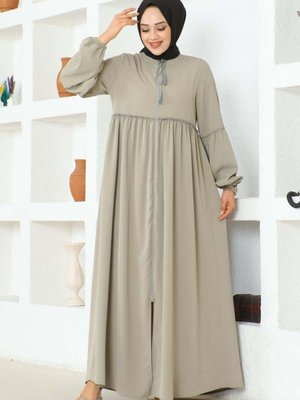 Gri Balon Kollu Jessica Krep Ferace