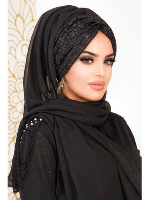 Sakallı Hazır Abiye Şal