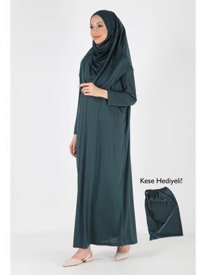 2133_tek Parça Kaymaz Başörtülü Namaz Elbisesi Boneye Son 2133_tek Parça Kaymaz Başörtülü Namaz Elbisesi Boneye Son