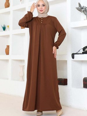 Kahverengi Robalı Spor Elbise Kahverengi Robalı Spor Elbise