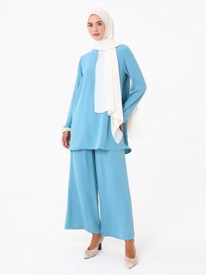 Mavi Aerobin Tunik Pantolon İkili Takım Mavi Aerobin Tunik Pantolon İkili Takım