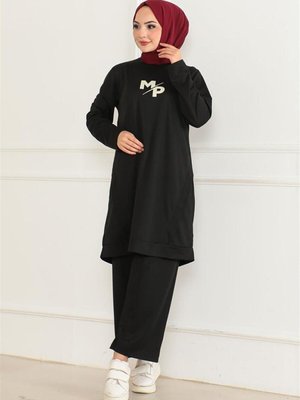 Siyah Baskılı İkili Takım