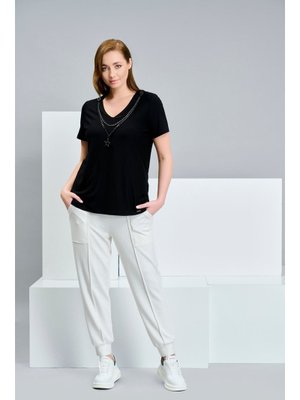 Siyah Büyük Beden Yıldız Kolyeli Bluz Siyah Büyük Beden Yıldız Kolyeli Bluz