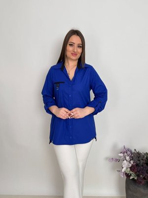 Büyük Beden Gizli Cep Detaylı Gömlek Saks