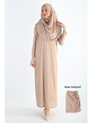 2133_tek Parça Kaymaz Başörtülü Namaz Elbisesi Boneye Son 2133_tek Parça Kaymaz Başörtülü Namaz Elbisesi Boneye Son