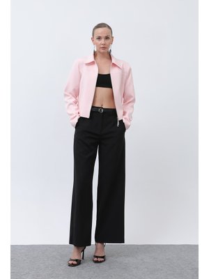 32152pnt Basic Kemerli Pantolon