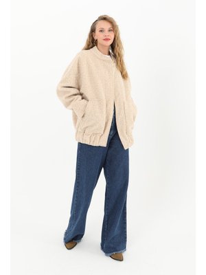 32089mnt Cep Detaylı Bomber Mont