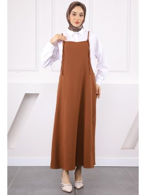 Kahverengi İp Askılı Jile Kahverengi İp Askılı Jile