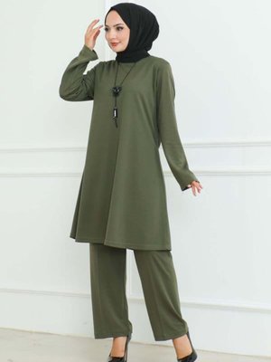 Haki Oversize İkili Takım Haki Oversize İkili Takım