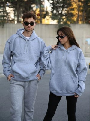 Gri Oversize Unisex Sweatshirt Gri Oversize Unisex Sweatshirt