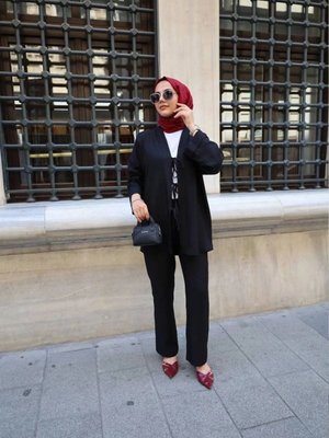 Siyah Kimono İkili Takım Siyah Kimono İkili Takım