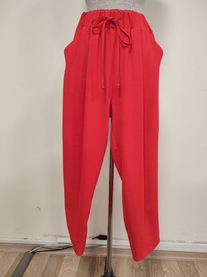 18102pnt Beli Bağlamalı Havuç Form Pantolon