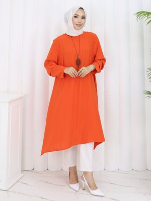 Oranj Büyük Beden Tunik