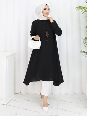 Siyah Büyük Beden Tunik